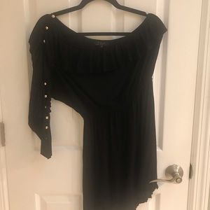 t-bags Los Angeles Black One Shoulder Dress